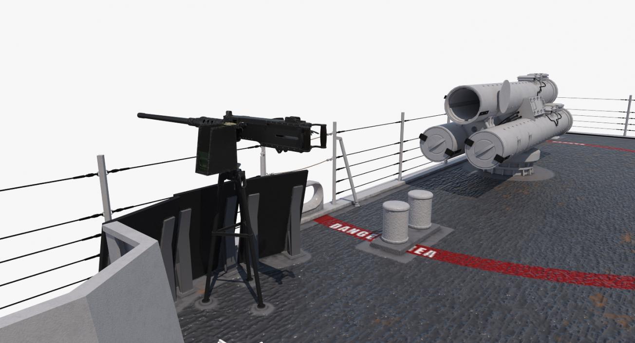 3D Arleigh Burke Destroyer Decatur DDG-73 model