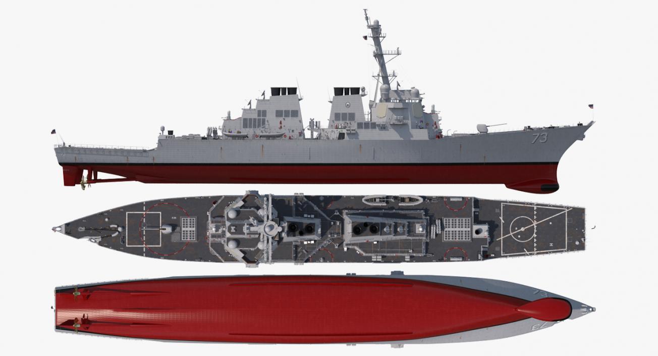 3D Arleigh Burke Destroyer Decatur DDG-73 model