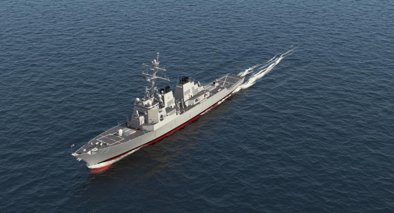 3D Arleigh Burke Destroyer Decatur DDG-73 model