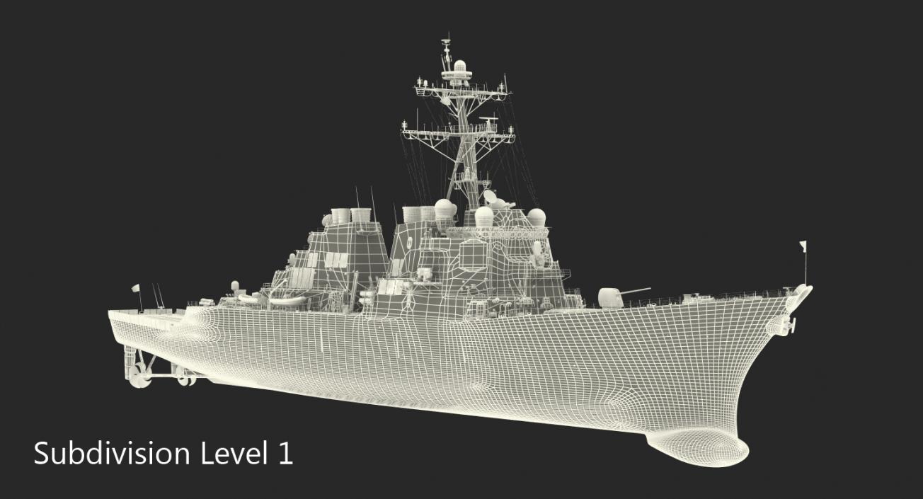 3D Arleigh Burke Destroyer Decatur DDG-73 model