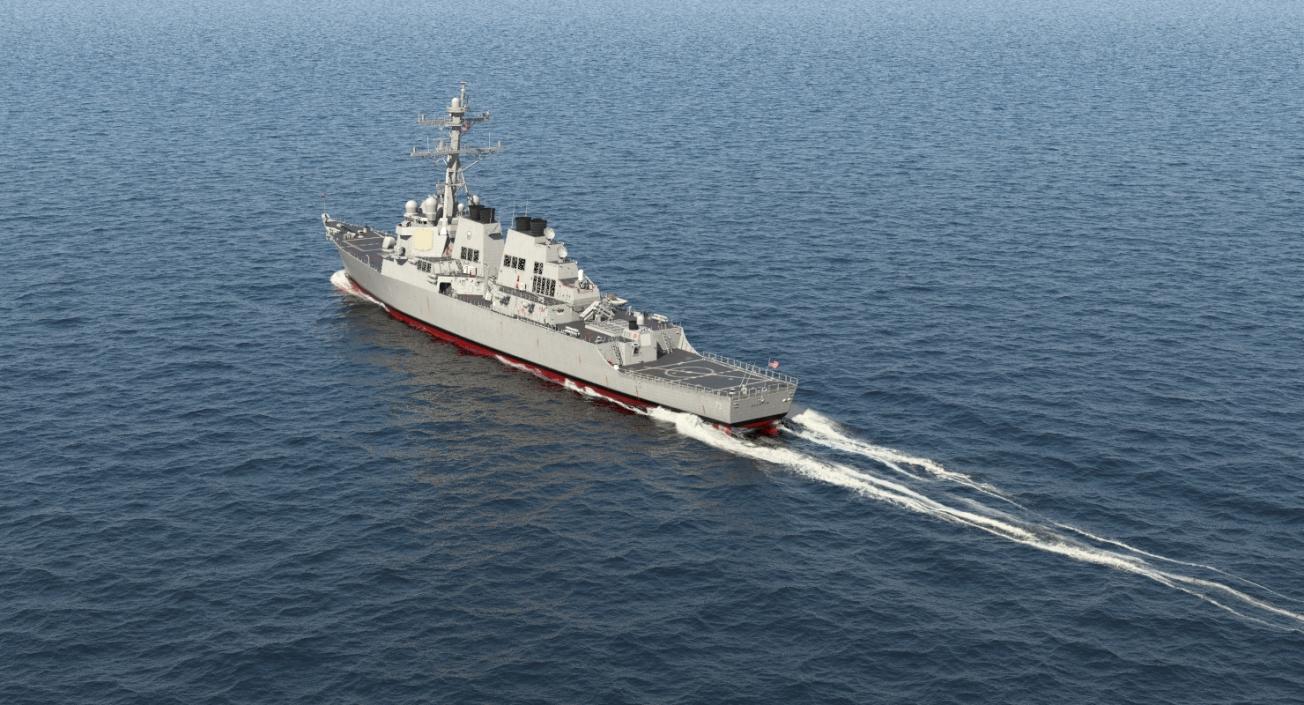 3D Arleigh Burke Destroyer Decatur DDG-73 model