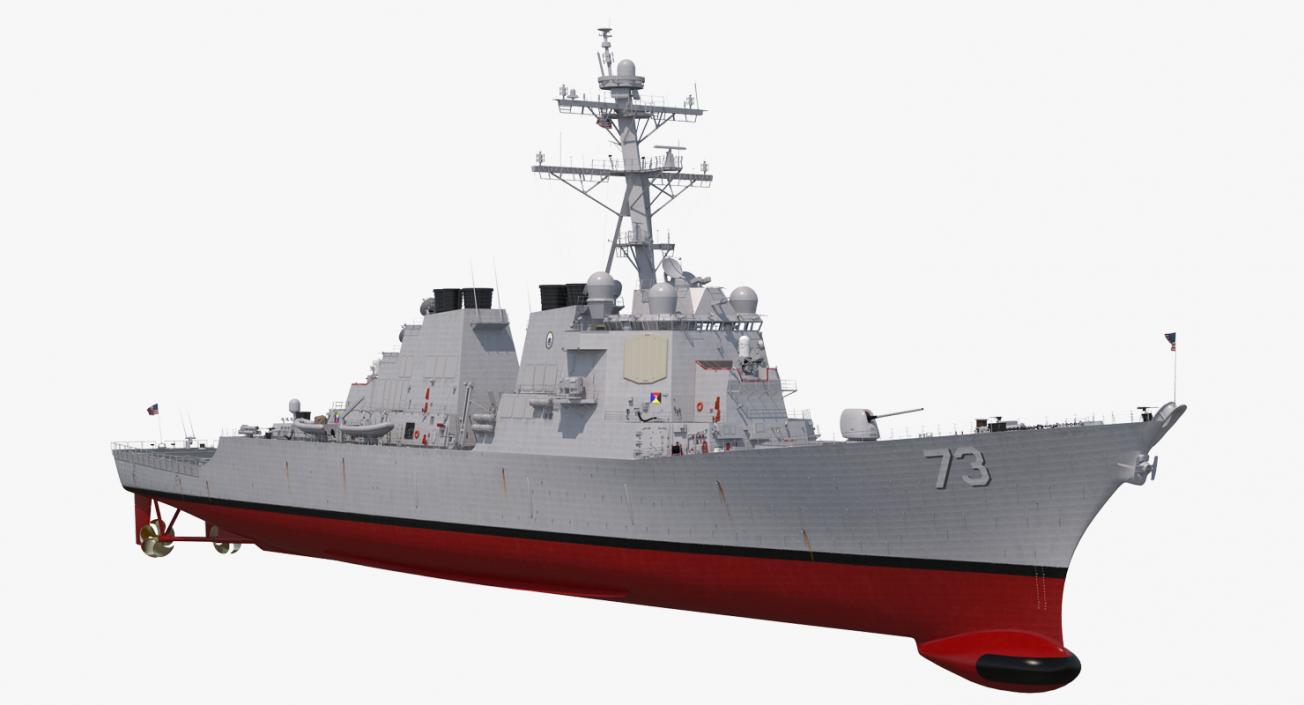 3D Arleigh Burke Destroyer Decatur DDG-73 model