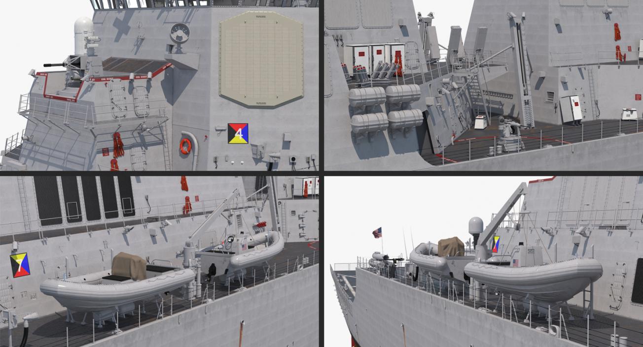 3D Arleigh Burke Destroyer Decatur DDG-73 model