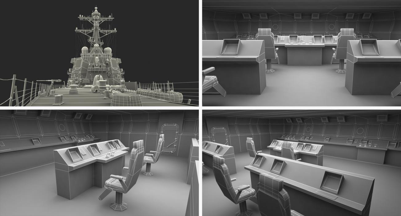 3D Arleigh Burke Destroyer Decatur DDG-73 model