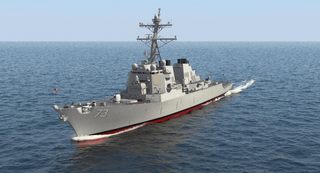 3D Arleigh Burke Destroyer Decatur DDG-73 model