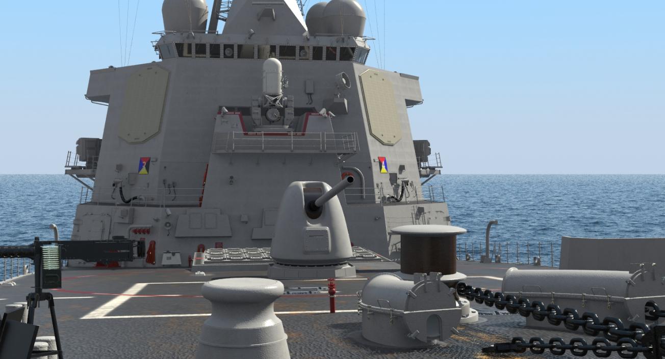 3D Arleigh Burke Destroyer Decatur DDG-73 model