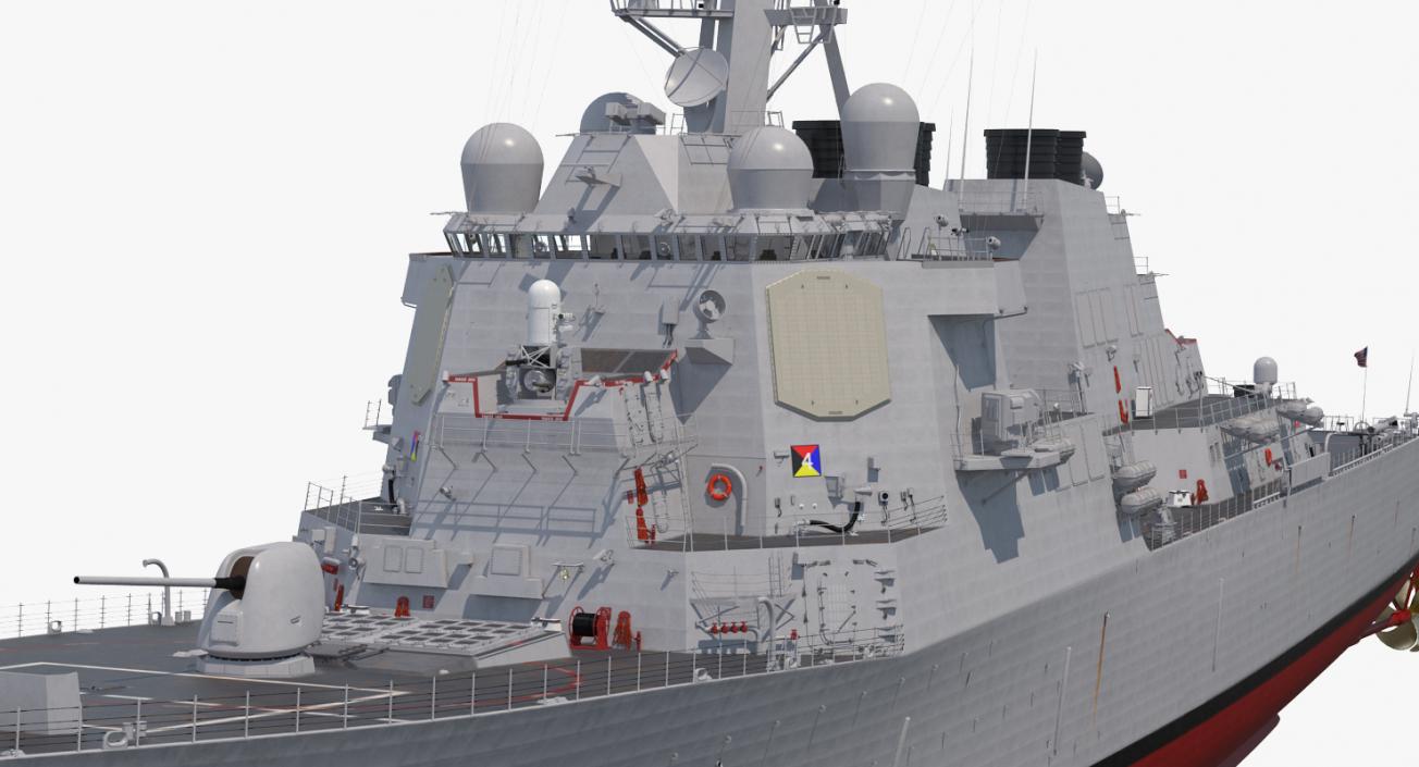 3D Arleigh Burke Destroyer Decatur DDG-73 model