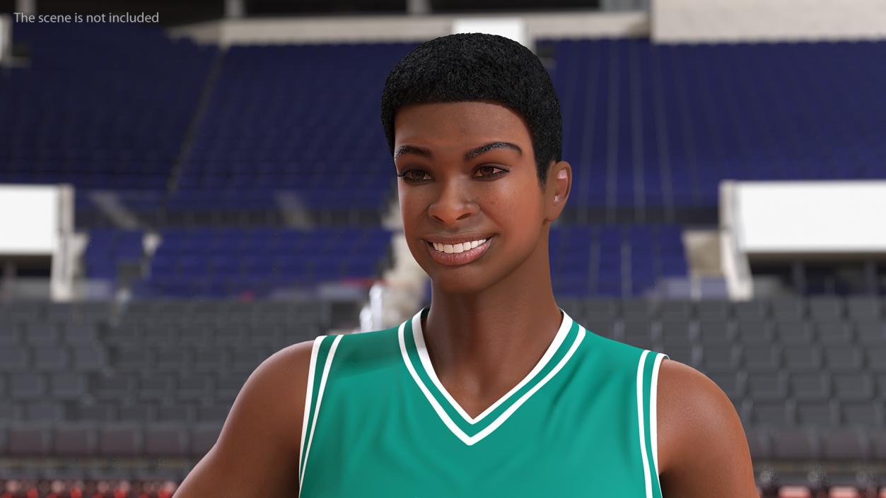 Light Skin Teenager Basketball Player Rigged 3D model