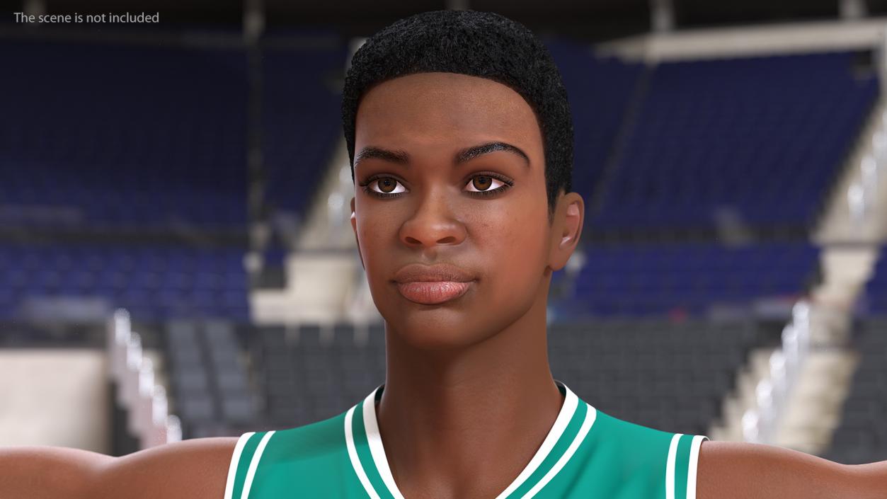 Light Skin Teenager Basketball Player Rigged 3D model