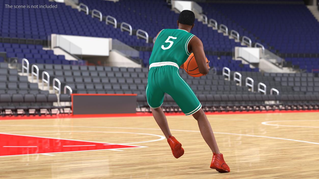 Light Skin Teenager Basketball Player Rigged 3D model