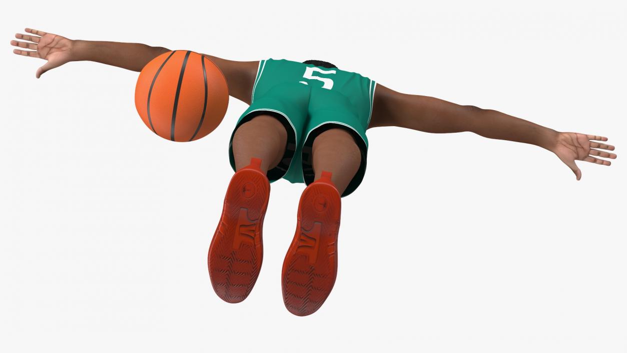 Light Skin Teenager Basketball Player Rigged 3D model