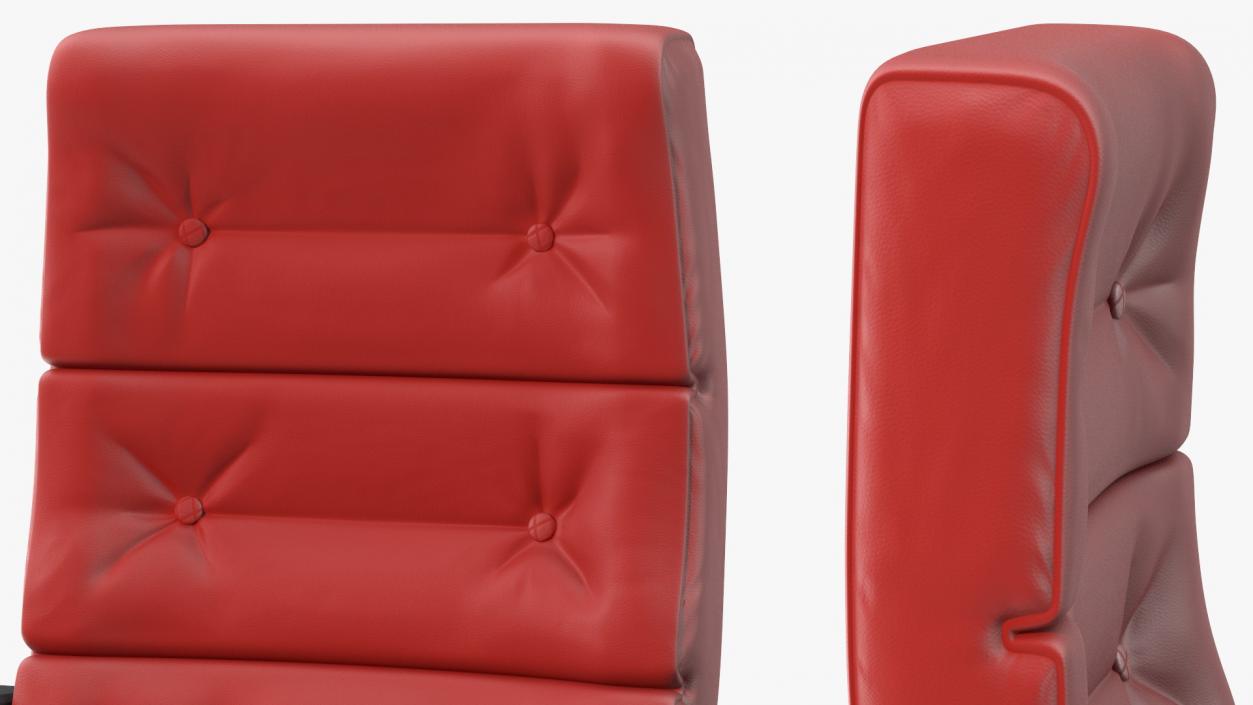 Leather Cinema Chair Red 3D model