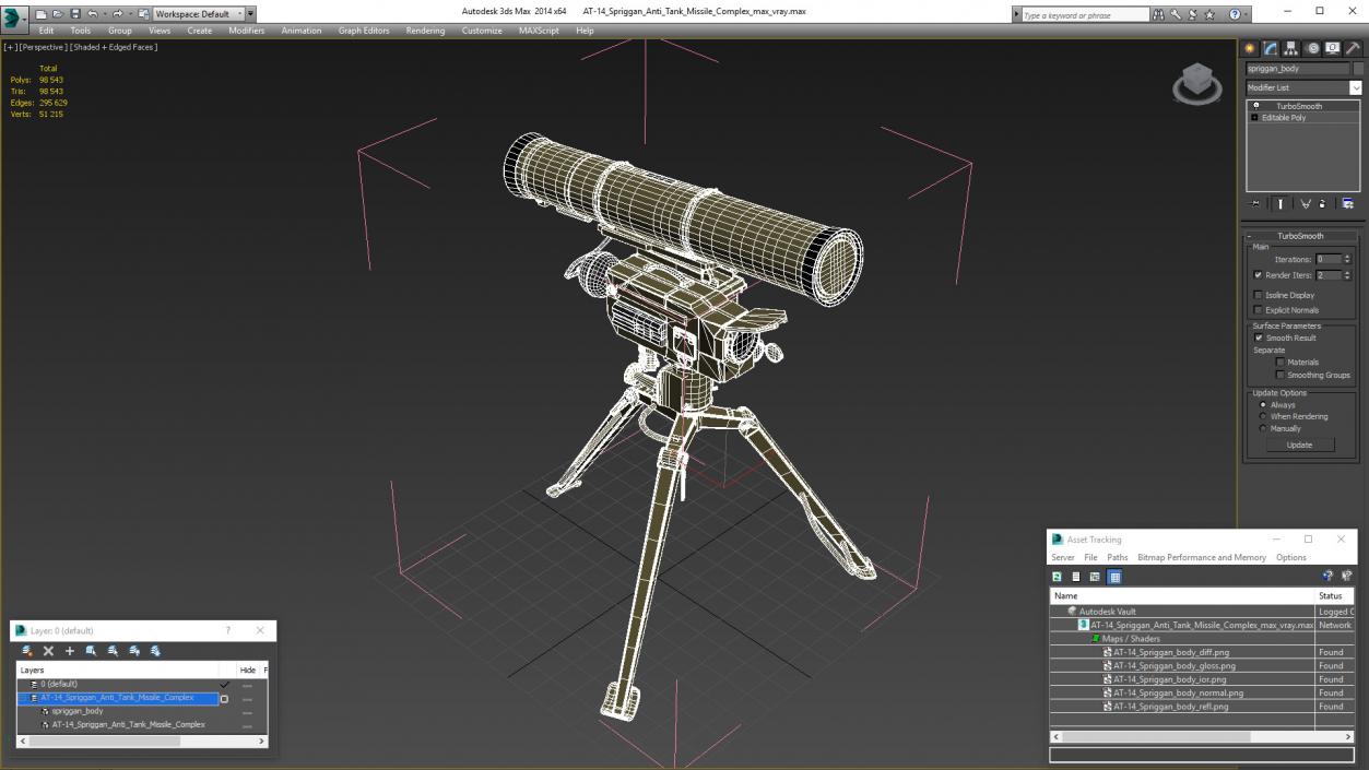 3D model AT-14 Spriggan Anti Tank Missile Complex