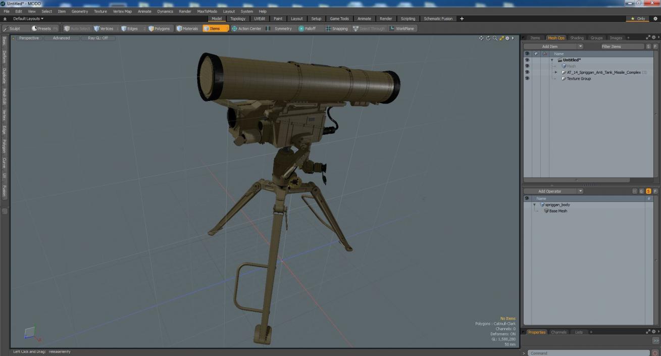 3D model AT-14 Spriggan Anti Tank Missile Complex