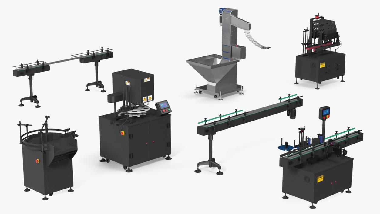 Snack Packing Machine Production Line 3D