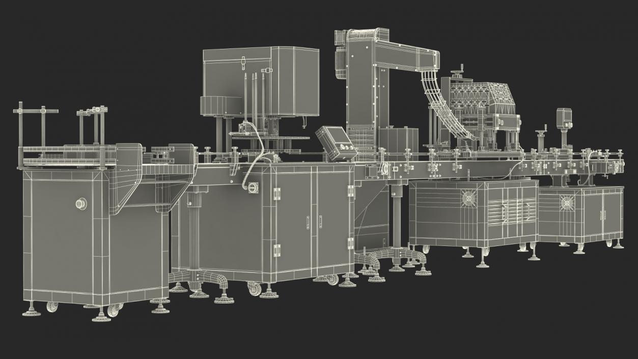 Snack Packing Machine Production Line 3D