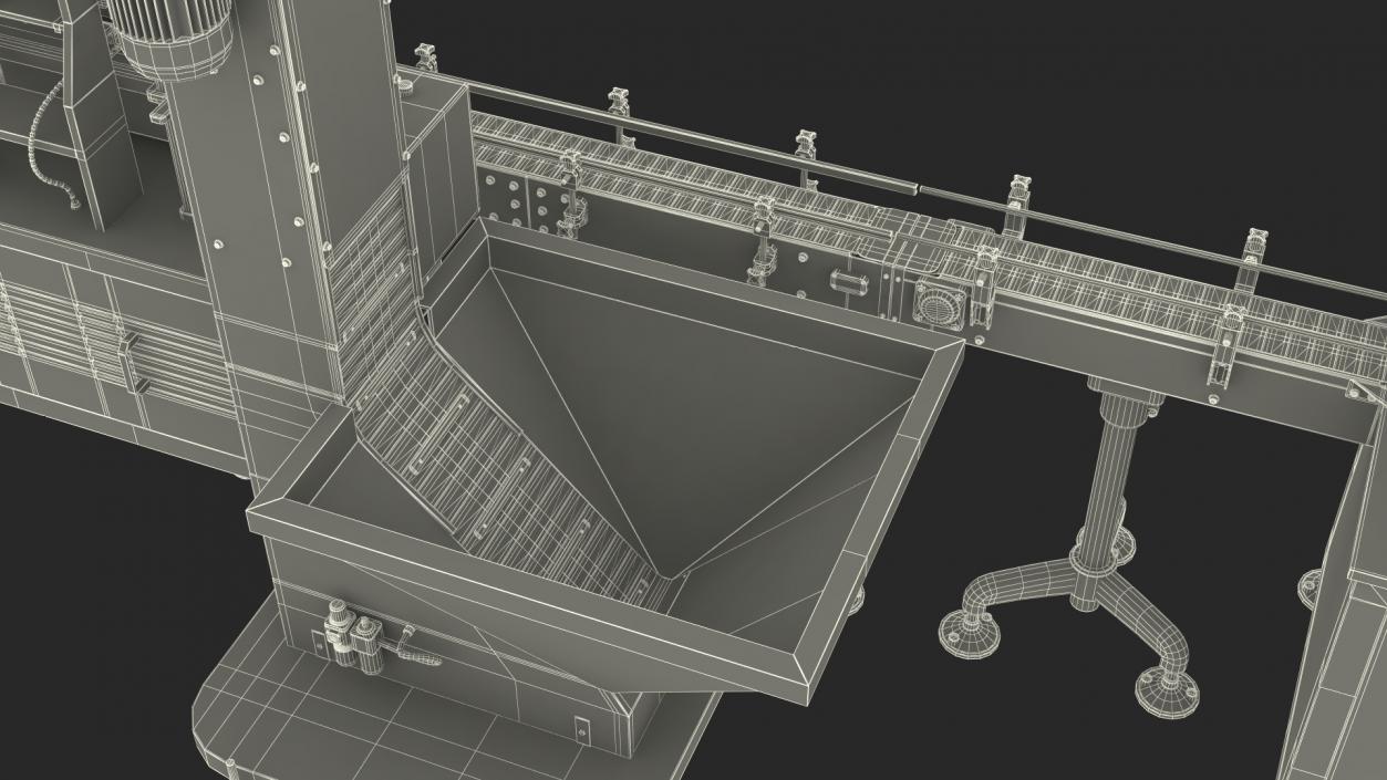 Snack Packing Machine Production Line 3D