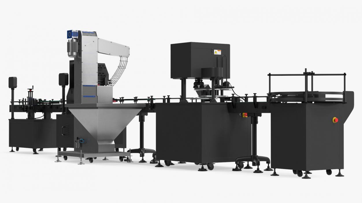 Snack Packing Machine Production Line 3D