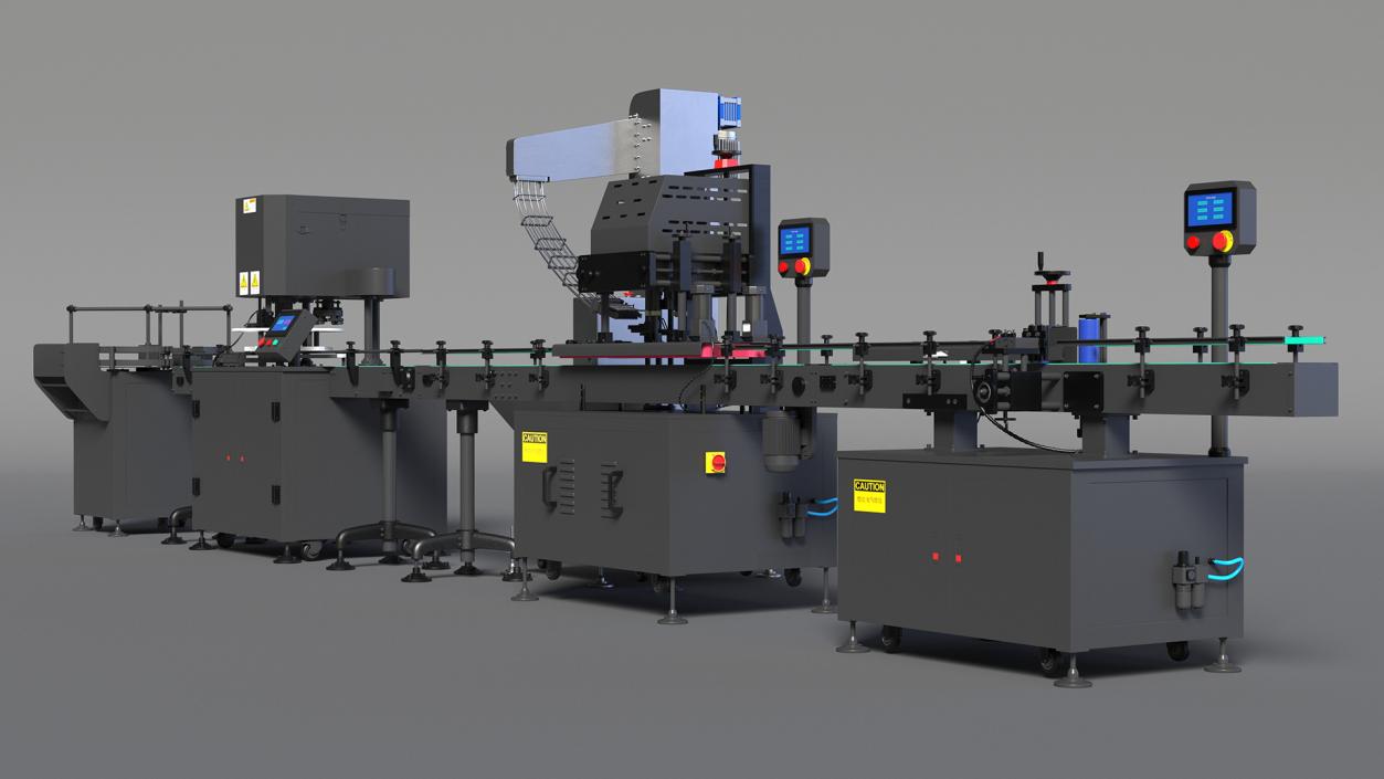 Snack Packing Machine Production Line 3D