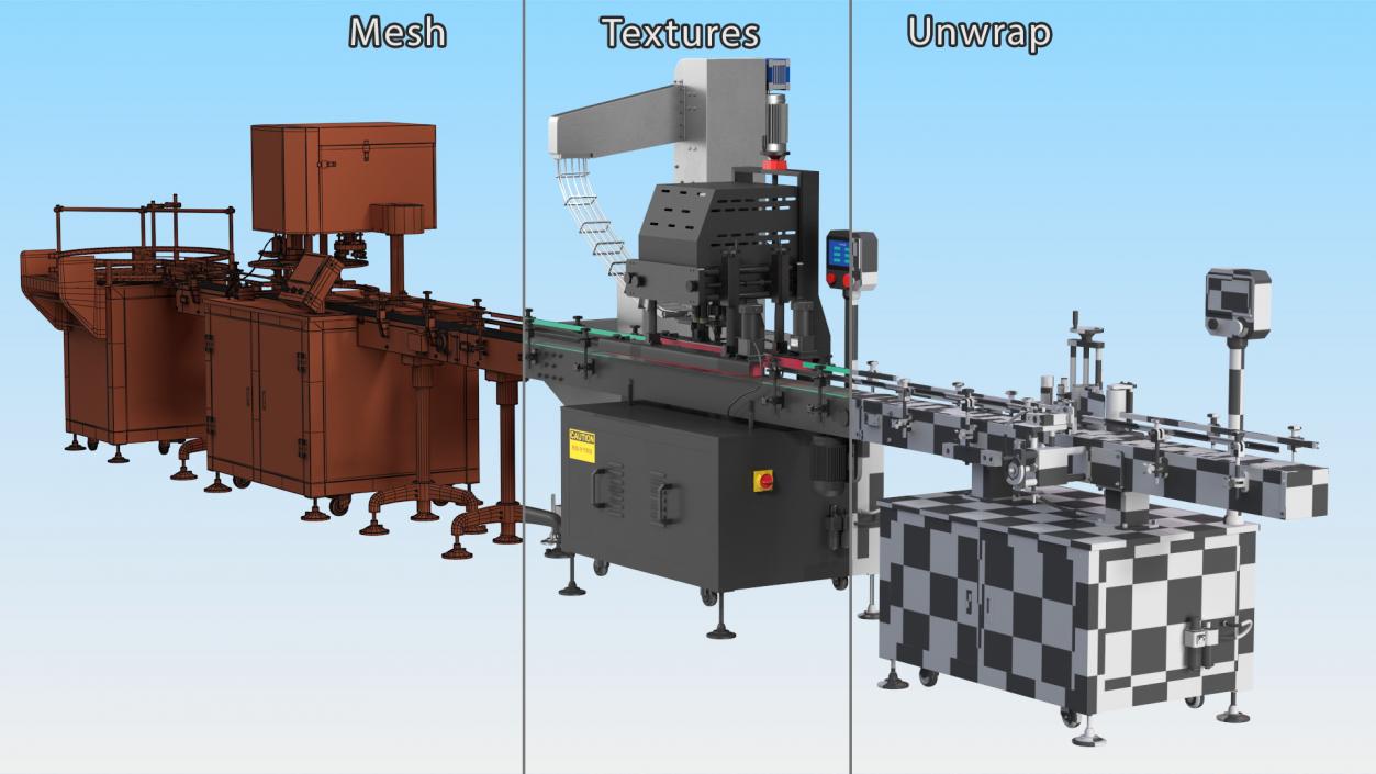 Snack Packing Machine Production Line 3D