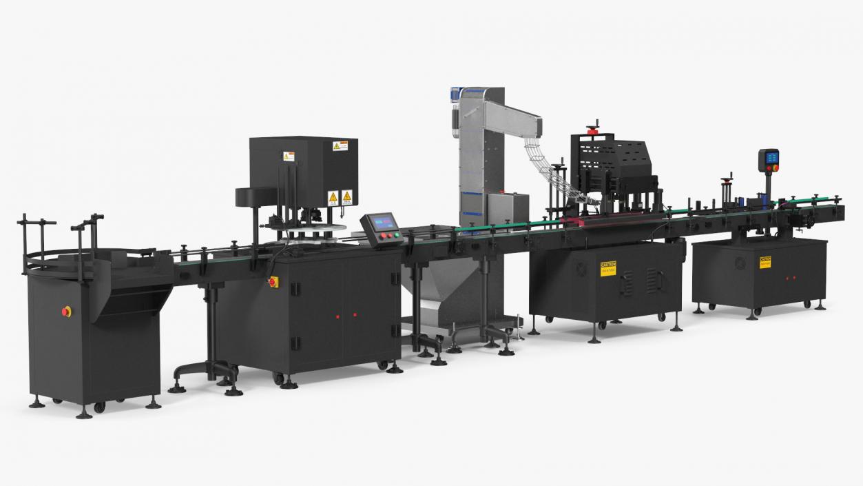 Snack Packing Machine Production Line 3D