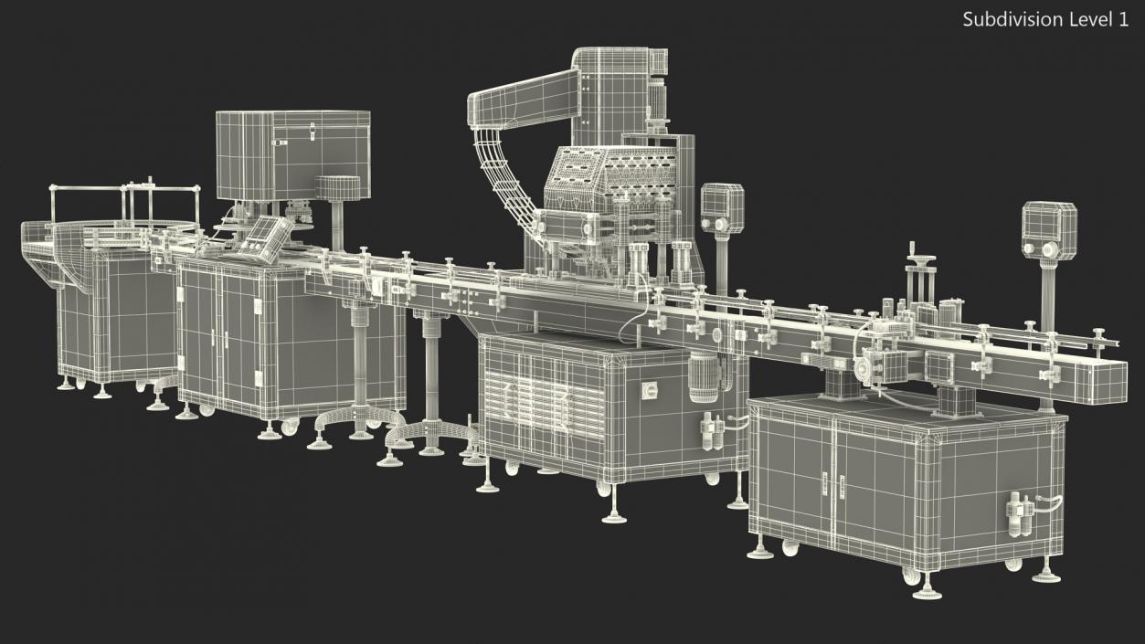 Snack Packing Machine Production Line 3D