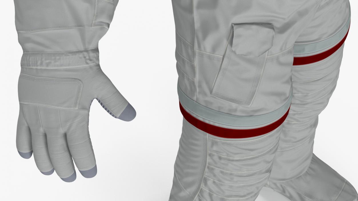 Astronaut in Extravehicular Mobility Unit Rigged for Maya 3D