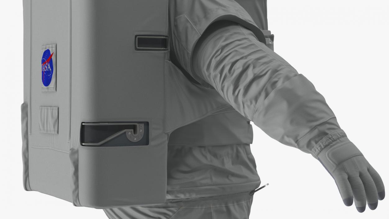 Astronaut in Extravehicular Mobility Unit Rigged for Maya 3D