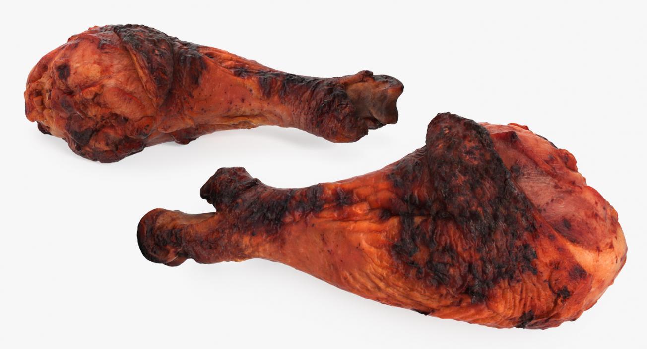 3D Roasted Turkey Leg model