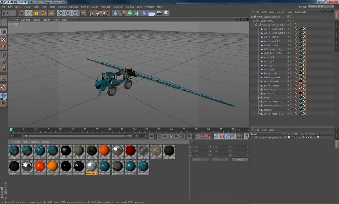 3D model Farm Sprayer Generic 3D 2