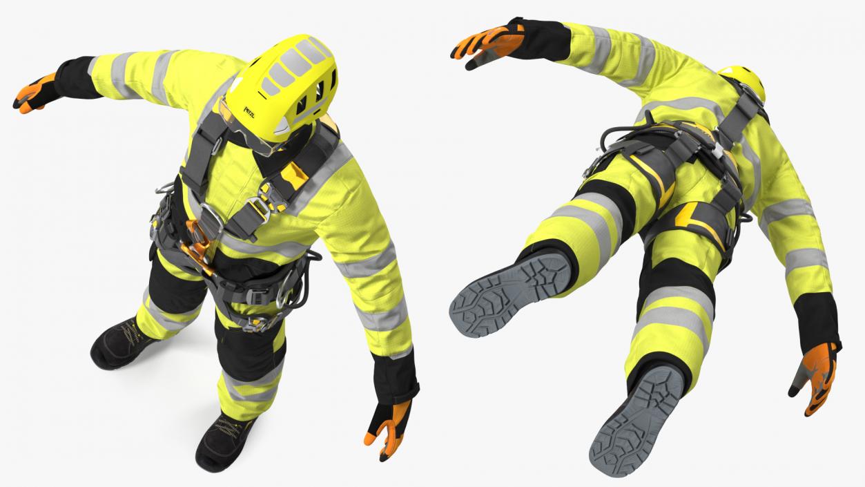 3D model High Altitude Worker Full Equipment