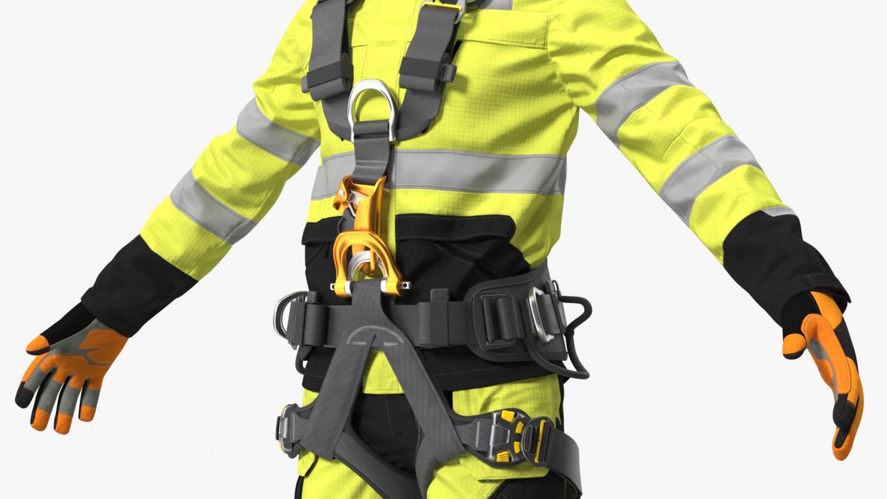 3D model High Altitude Worker Full Equipment