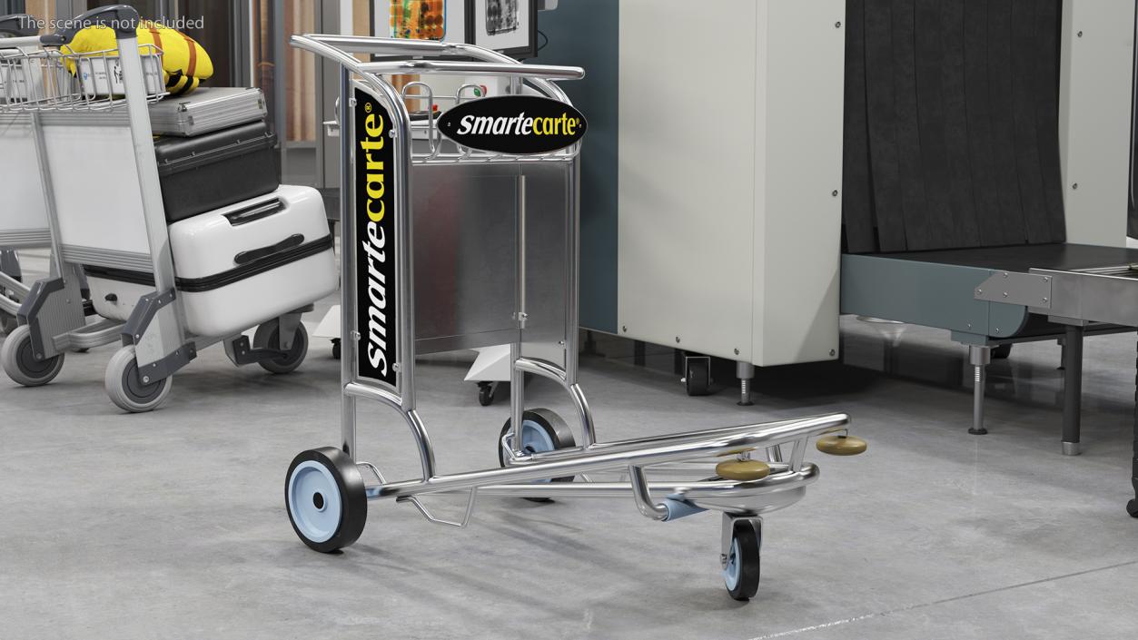 Smartecarte Airport Luggage Cart 3D