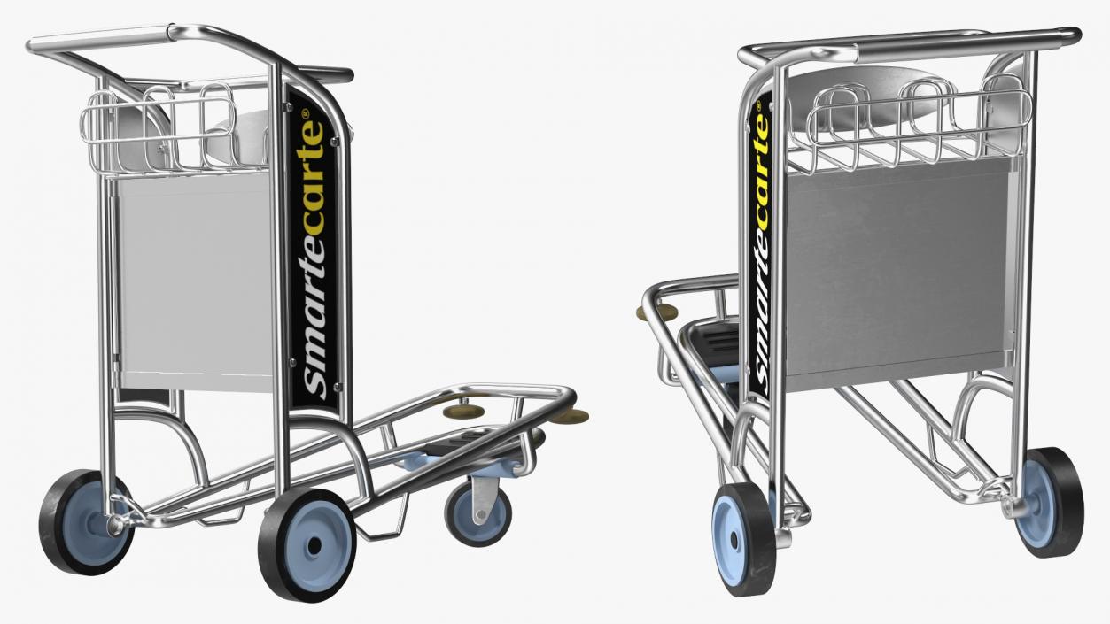 Smartecarte Airport Luggage Cart 3D