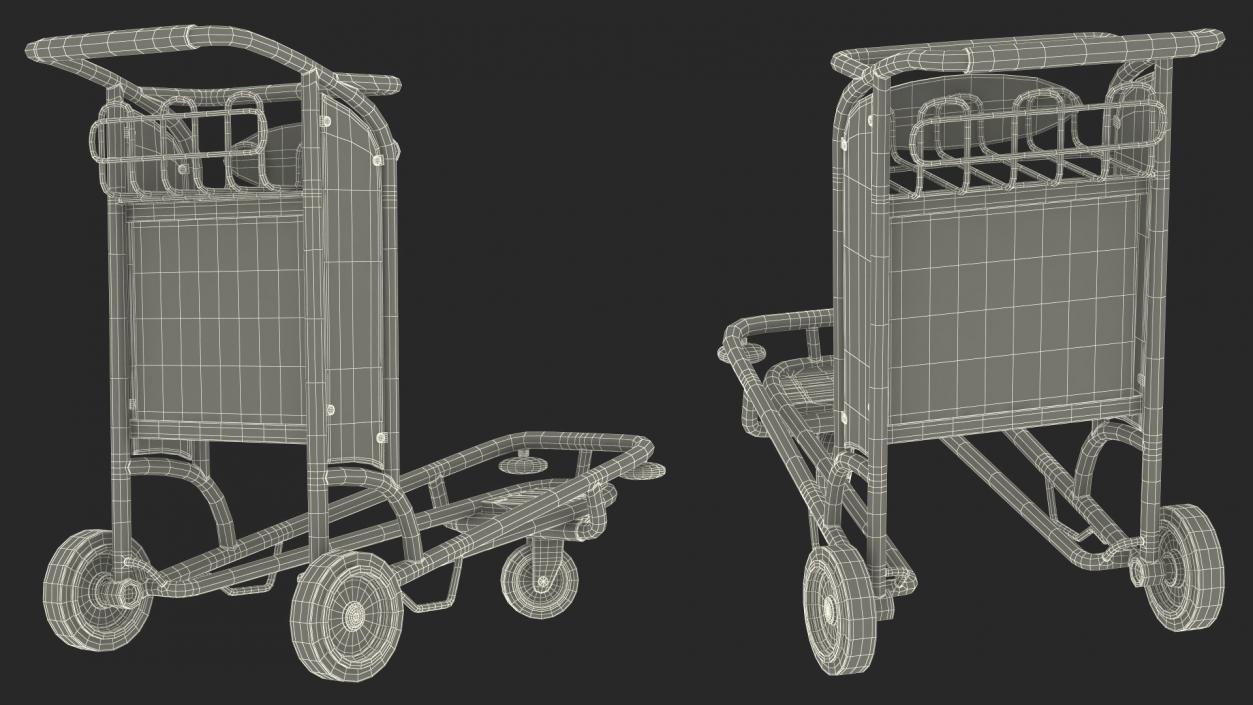 Smartecarte Airport Luggage Cart 3D