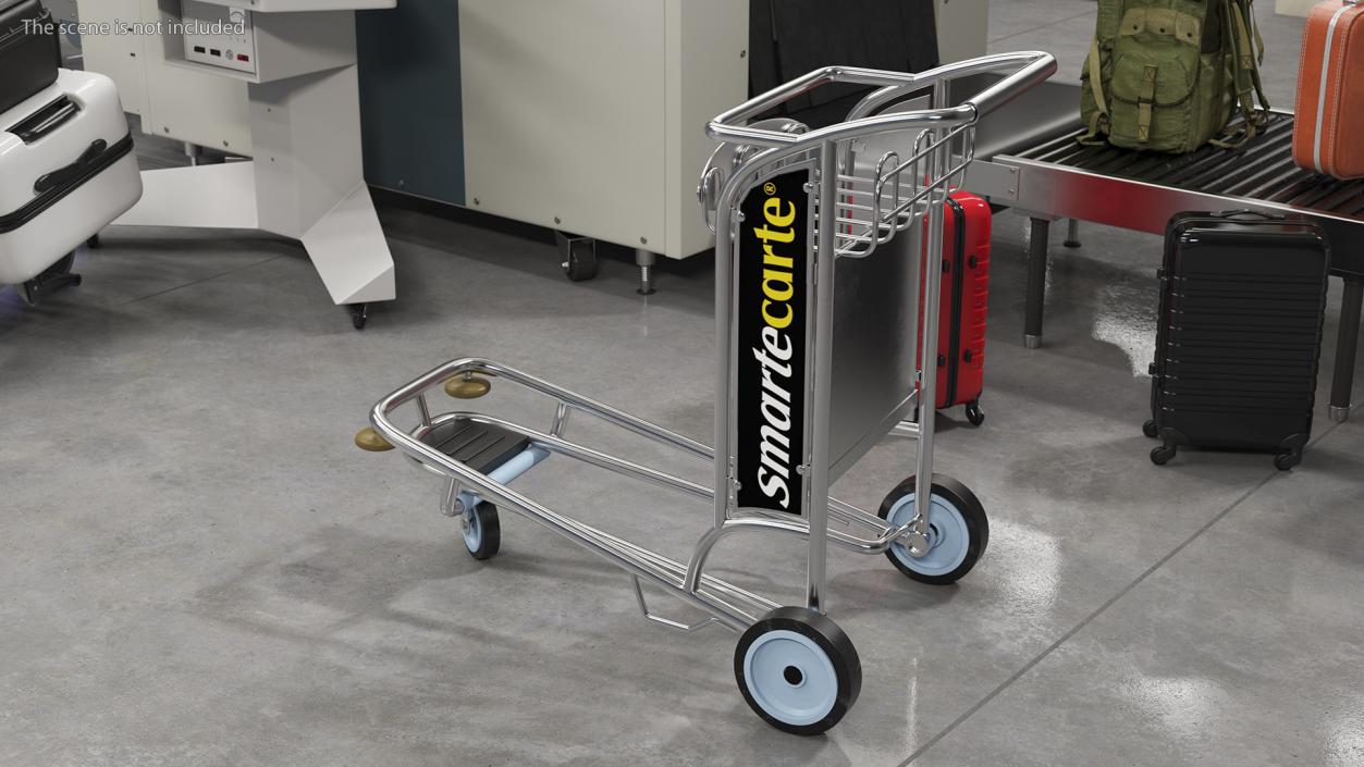 Smartecarte Airport Luggage Cart 3D