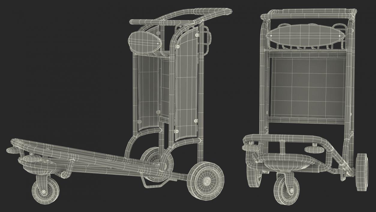 Smartecarte Airport Luggage Cart 3D