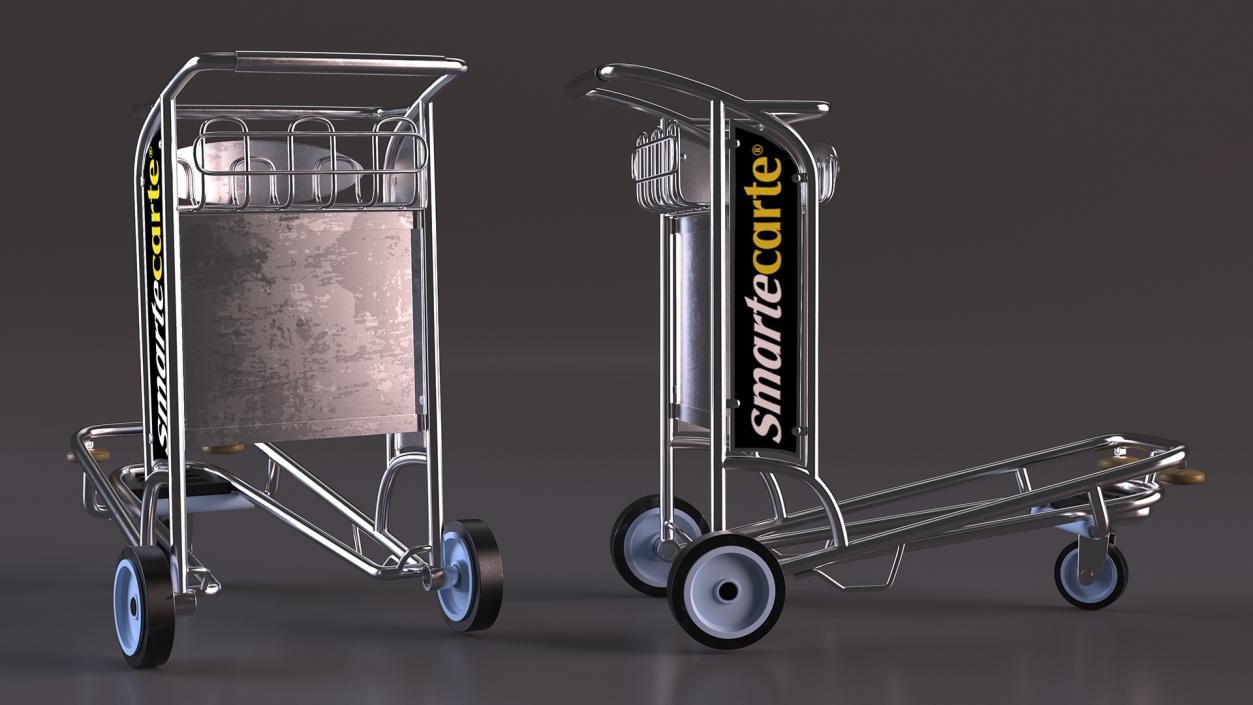 Smartecarte Airport Luggage Cart 3D