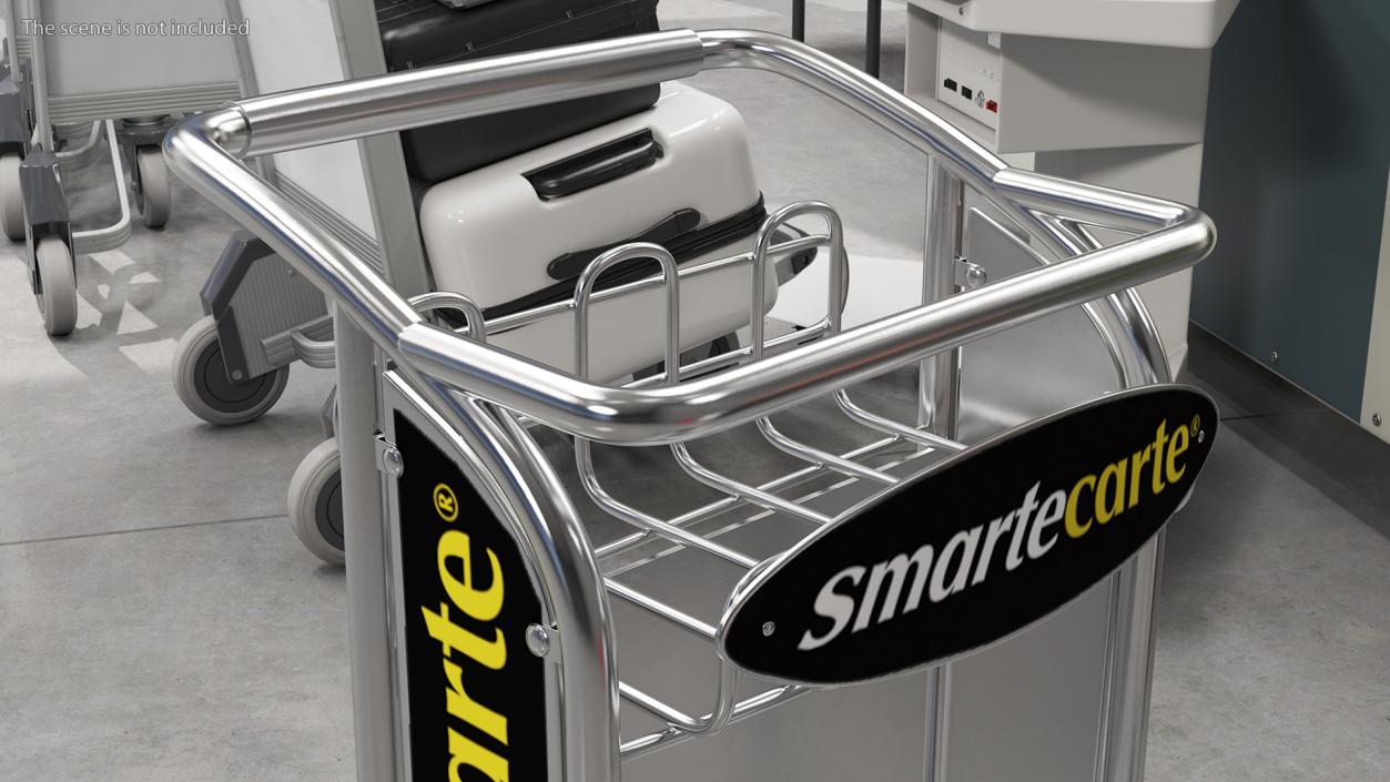 Smartecarte Airport Luggage Cart 3D