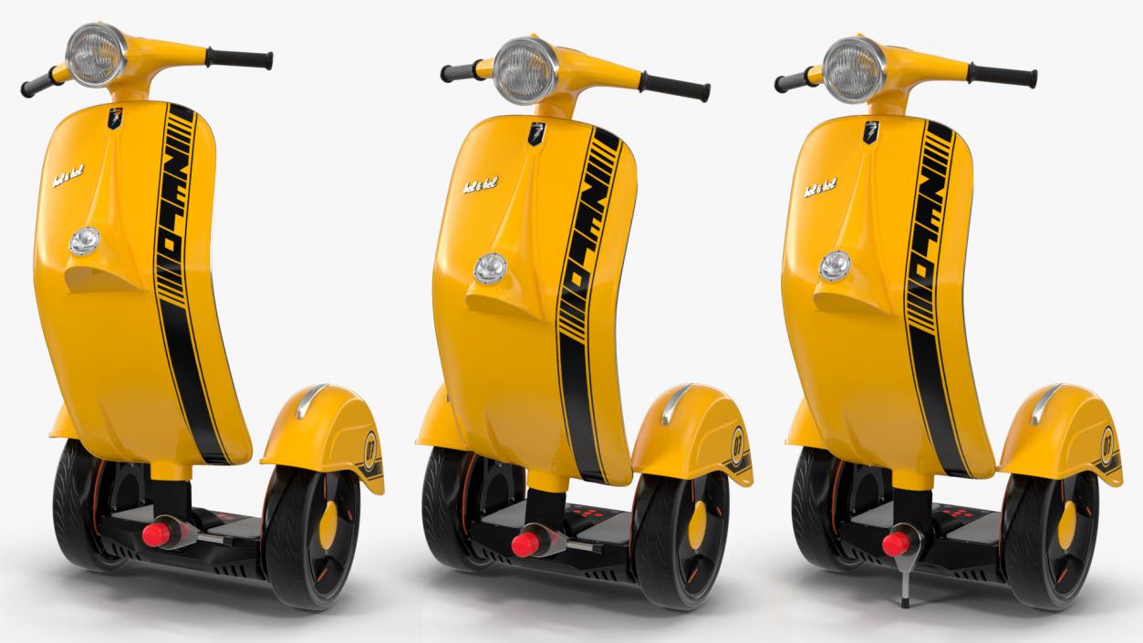 Z-Scooter Vespa Yellow Rigged 3D model