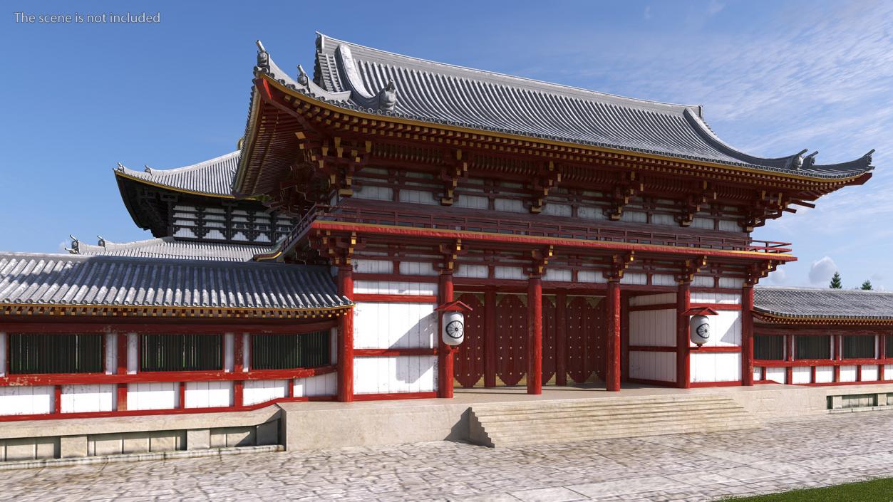 3D Japanese Buddhist Temple Todai Ji model