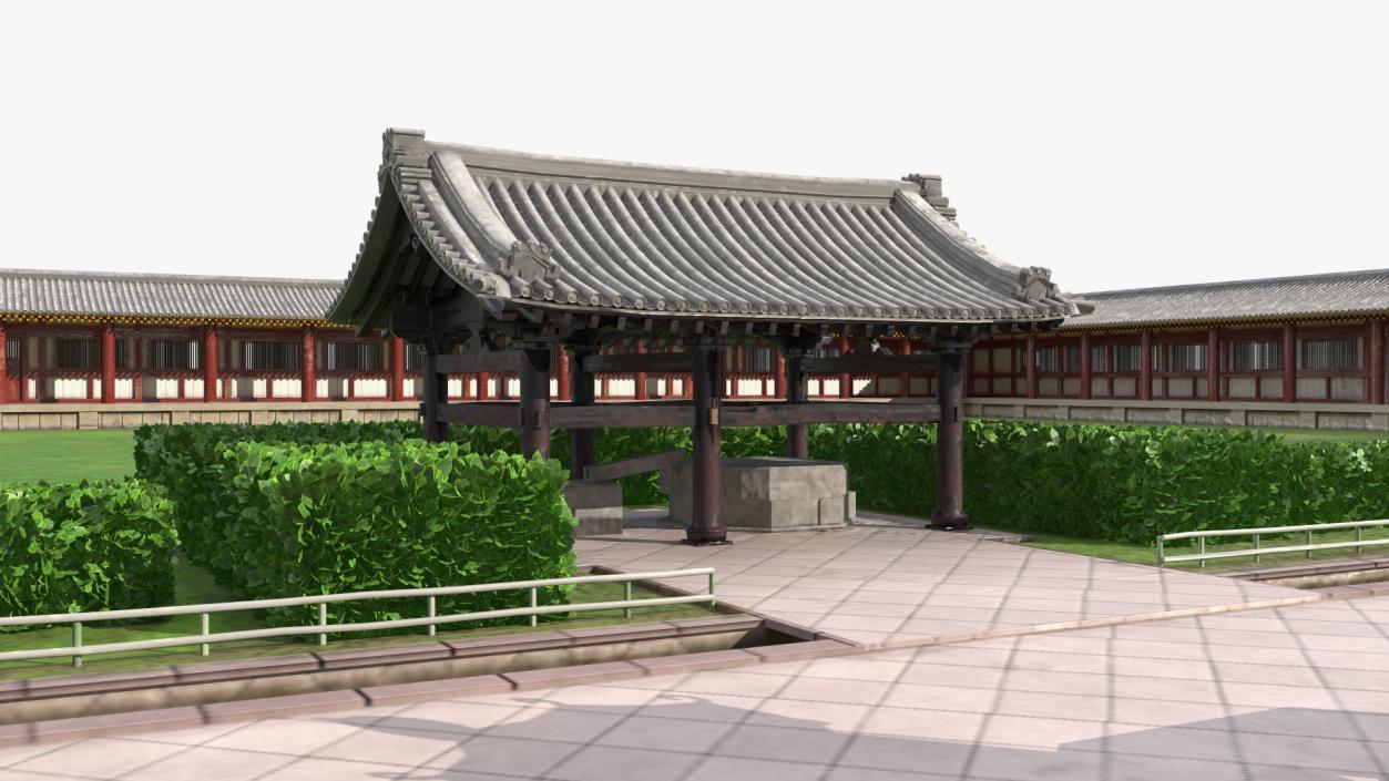 3D Japanese Buddhist Temple Todai Ji model