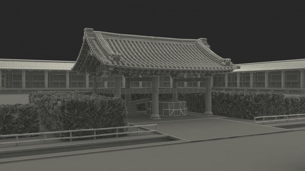 3D Japanese Buddhist Temple Todai Ji model