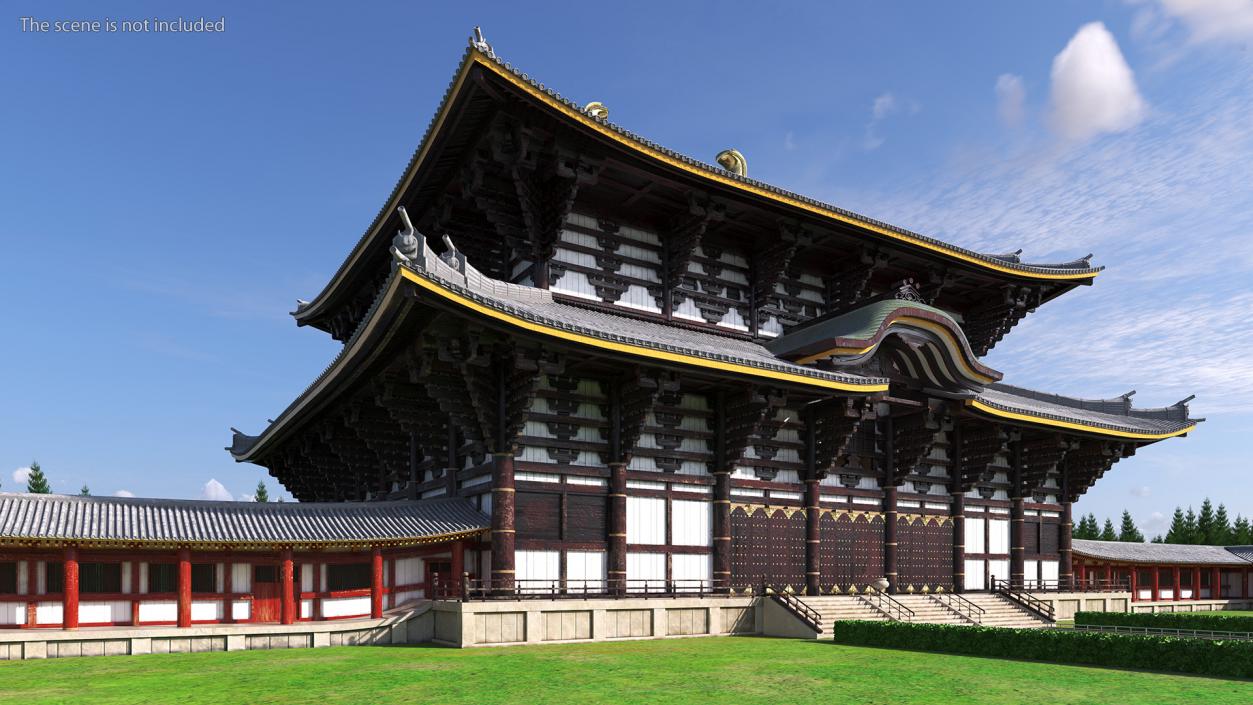 3D Japanese Buddhist Temple Todai Ji model