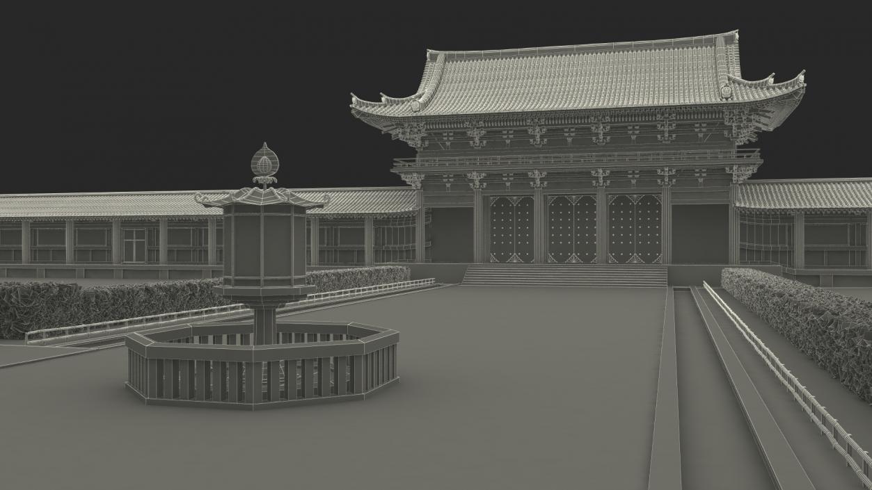 3D Japanese Buddhist Temple Todai Ji model