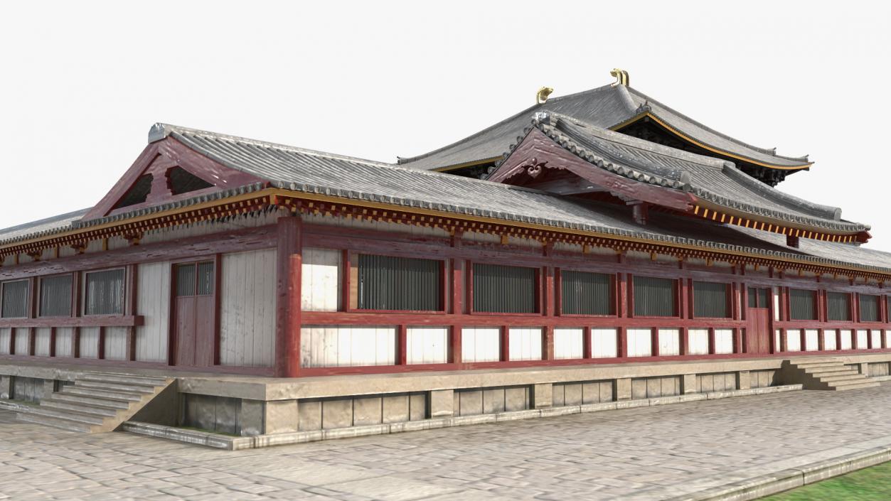 3D Japanese Buddhist Temple Todai Ji model