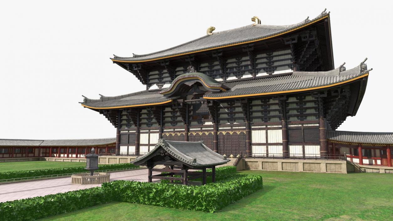 3D Japanese Buddhist Temple Todai Ji model