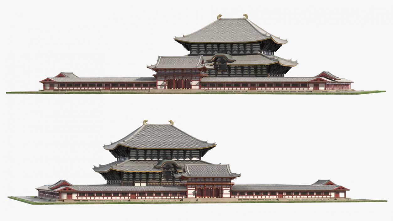 3D Japanese Buddhist Temple Todai Ji model