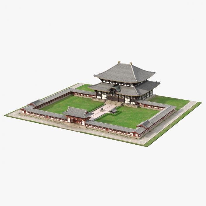 3D Japanese Buddhist Temple Todai Ji model