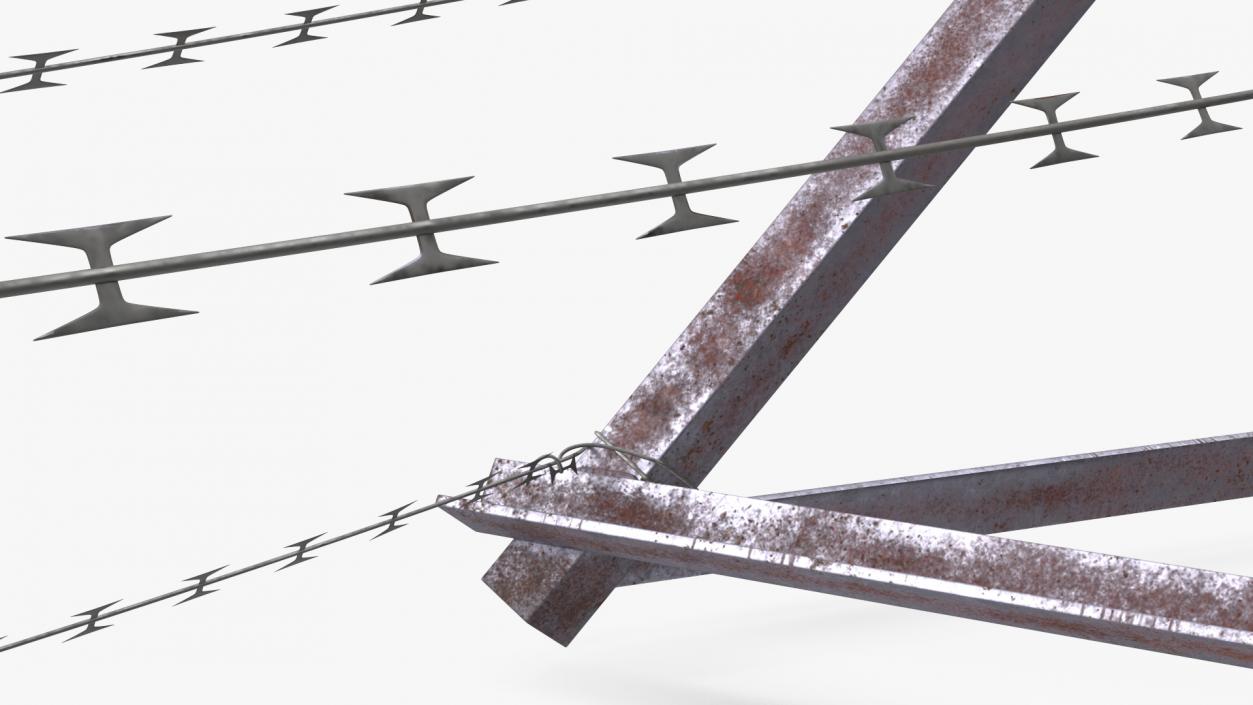 3D Razor Wire Entanglement Barrier